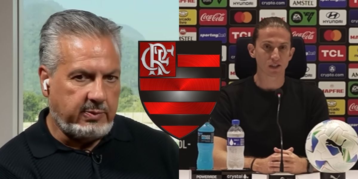 Boto e Filipe Luís comunicam saída de zagueiro do Flamengo (Reprodução: Youtube)