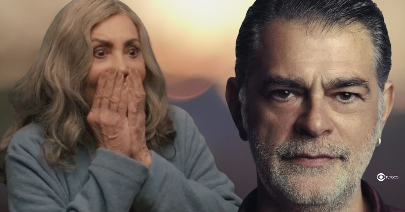 Josefa e Rogério em Três Graças (Foto: Reprodução / Globo / Montagem TV Foco)