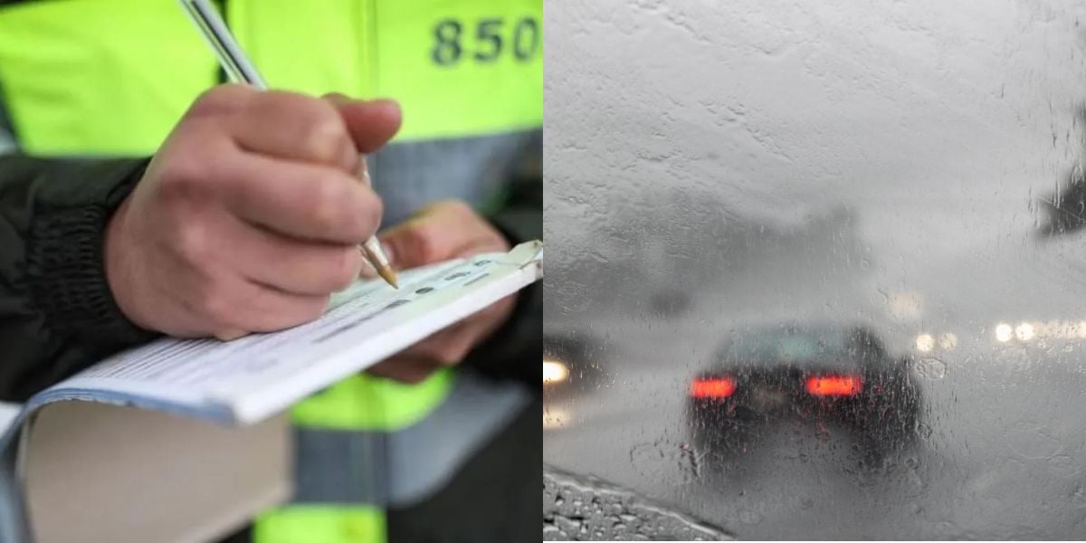 Multa severa aos motoristas em dias de chuva (Reprodução: Montagem TV Foco)