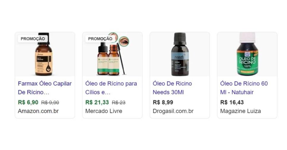 Ilustração do Óleo de rícino