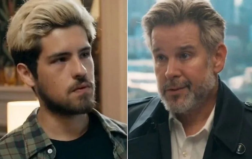 Raul (Paulo Mendes) e Ferette (Murilo Benício) em Três Graças (Foto: Reprodução / Globo)
