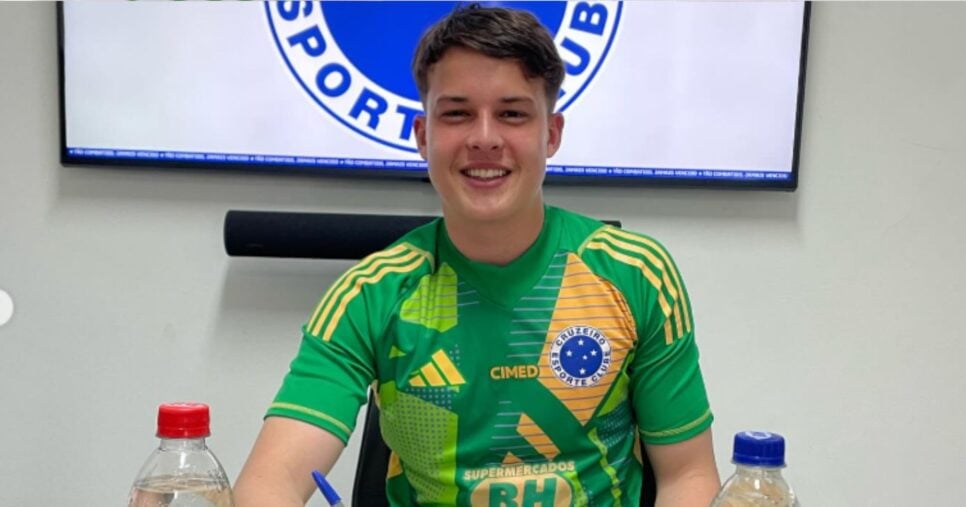 Ricardo, goleiro de 17 anos do Cruzeiro - Foto: Instagram/Cruzeiro