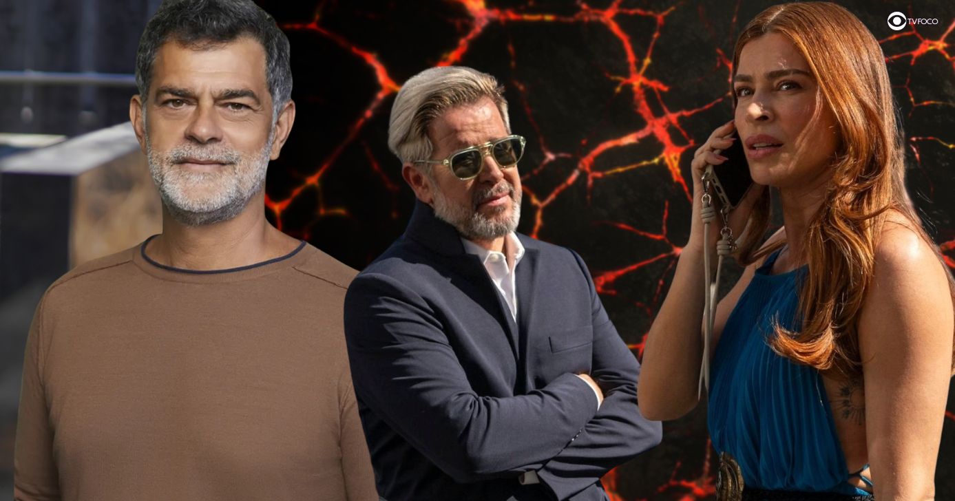 Rogério, Ferette e Arminda em Três Graças (Foto: Reprodução / Globo / Montagem TV Foco)