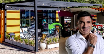 Edu Guedes é dono de uma grande rede de supermercado (Foto Reprodução/Montagem/Lennita/TV Foco/Canva/Site oficial da Fast 4 You)