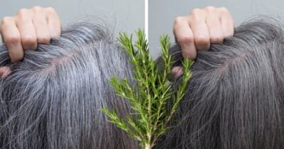 Único ingrediente e resultado em minutos: misturinha natural ajuda a disfarçar cabelos grisalhos (Foto Reprodução/Montagem/TV Foco/Canva/Paola)