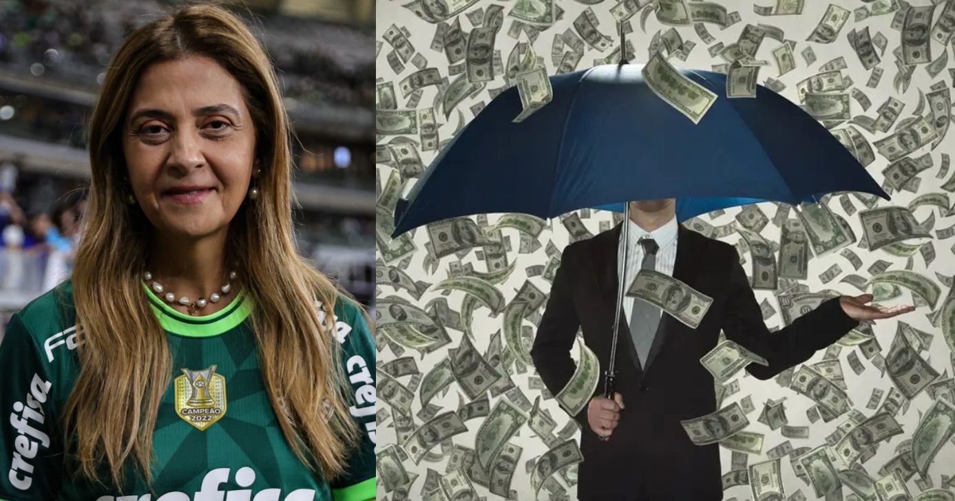 Leila superada no Palmeiras: bilionário com fortuna de R$ 198B assume o topo como dono nº1 de time brasileiro (Foto Reprodução/Montagem/TV Foco/Canva/Paola)
