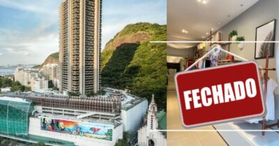 Fim de 2 varejistas populares no Shopping RioSul, no RJ, provoca tristeza e lágrimas entre cariocas (Foto Reprodução/Montagem/TV Foco/Canva/Paola)