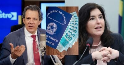 Haddad e Tebet cientes: Novo aumento do salário mínimo para 2026 é menor que o previsto antes (Foto Reprodução/Montagem/TV Foco/Rafa Neddermeyer/Agência Brasil/Bruno Spada/Câmara dos Deputados/Agência Câmara de Notícias)