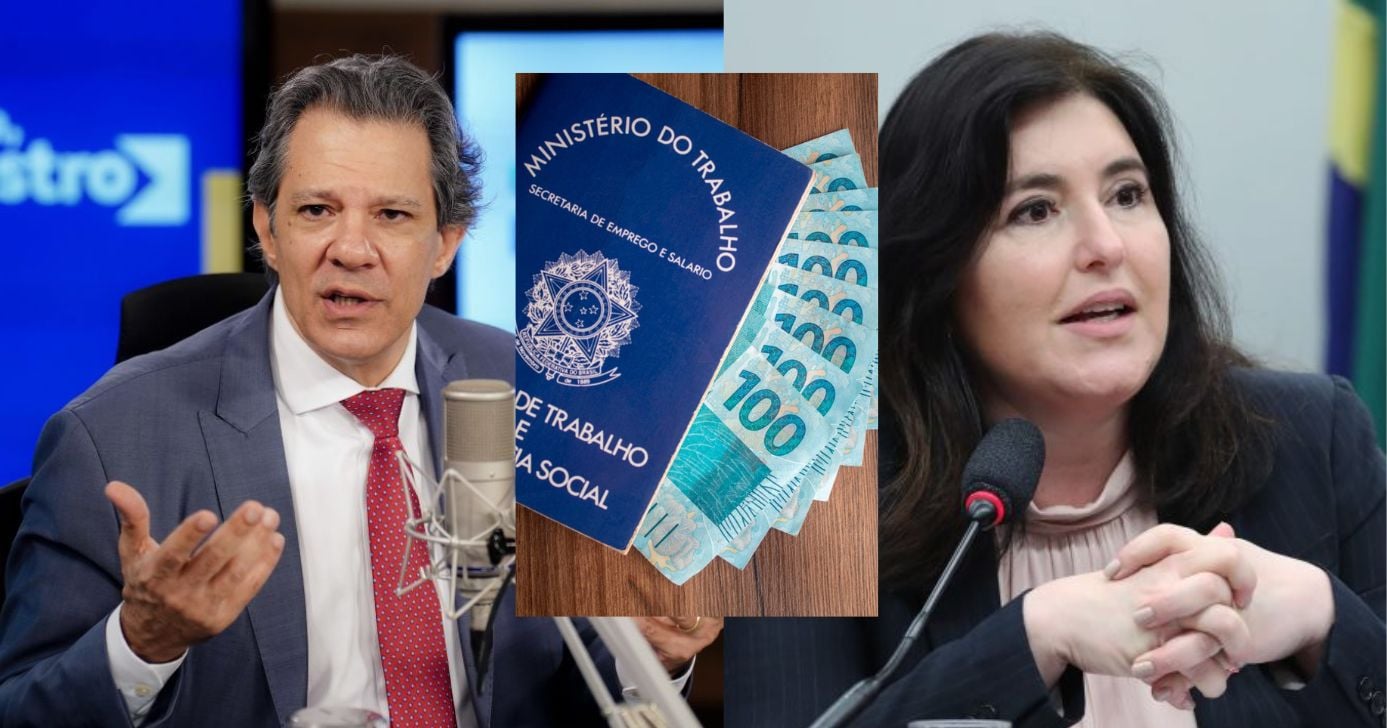 Haddad e Tebet cientes: Novo aumento do salário mínimo para 2026 é menor que o previsto antes (Foto Reprodução/Montagem/TV Foco/Rafa Neddermeyer/Agência Brasil/Bruno Spada/Câmara dos Deputados/Agência Câmara de Notícias)