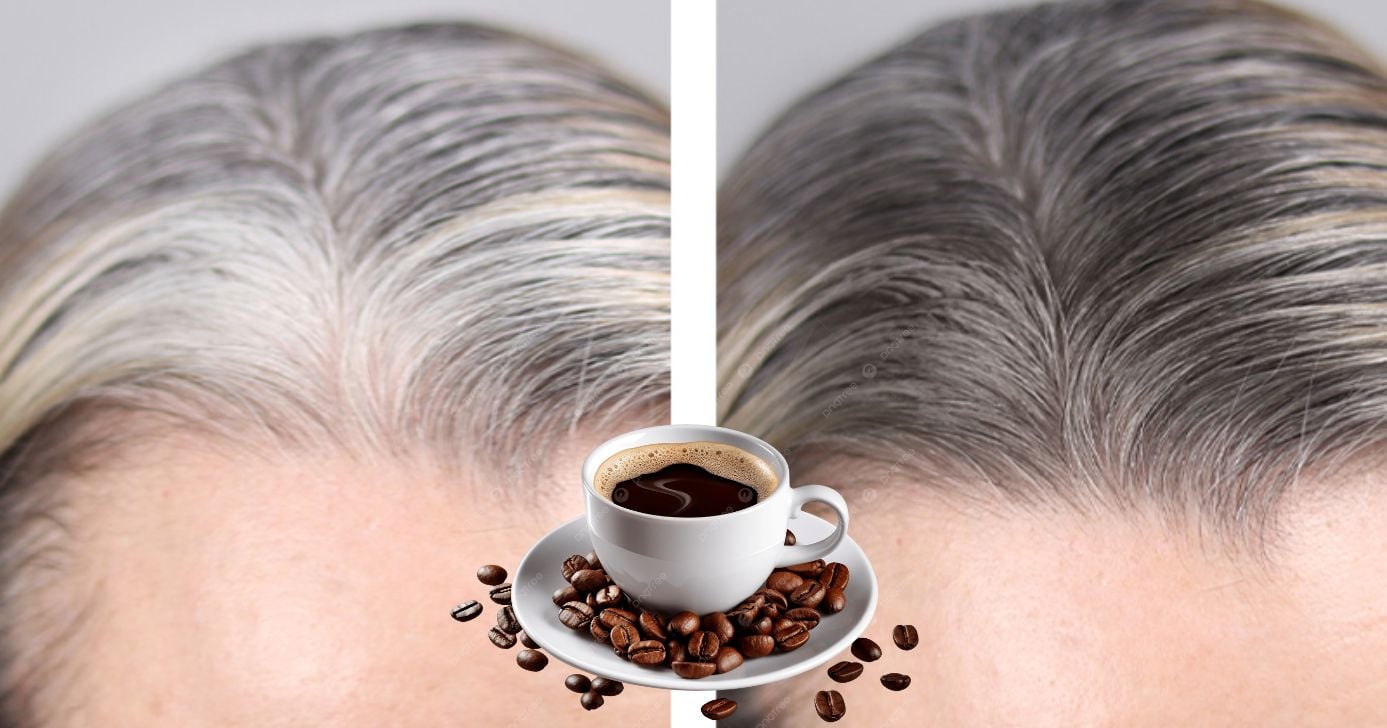 Tinta natural com 2 ingredientes promete acabar com os fios brancos e aposenta o salão (Foto Reprodução/Montagem/TV Foco/Canva/Paola)