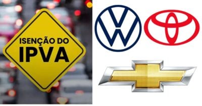 Volkswagen, Chevrolet e Toyota: anúncio de Tarcísio sobre nova lei do IPVA libera gigantes da cobrança em SP (Foto Reprodução/Montagem/TV Foco/Canva/Paola)