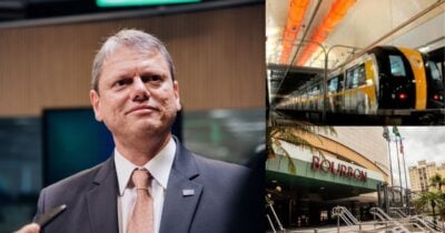 Era Tarcísio traz duas viradas gigantes em SP com expansão do metrô e novo shopping para desbancar o Bourbon (Foto Reprodução/Montagem/TV Foco/Larissa Navarro)