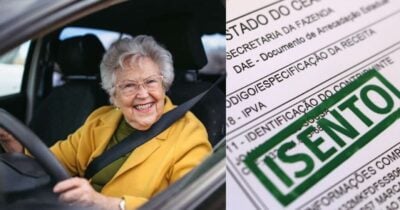Adeus, IPVA: lei em vigor garante isenção do imposto para lista de idosos 60+ em 2026 (Foto Reprodução/Montagem/TV Foco/Canva/Paola)