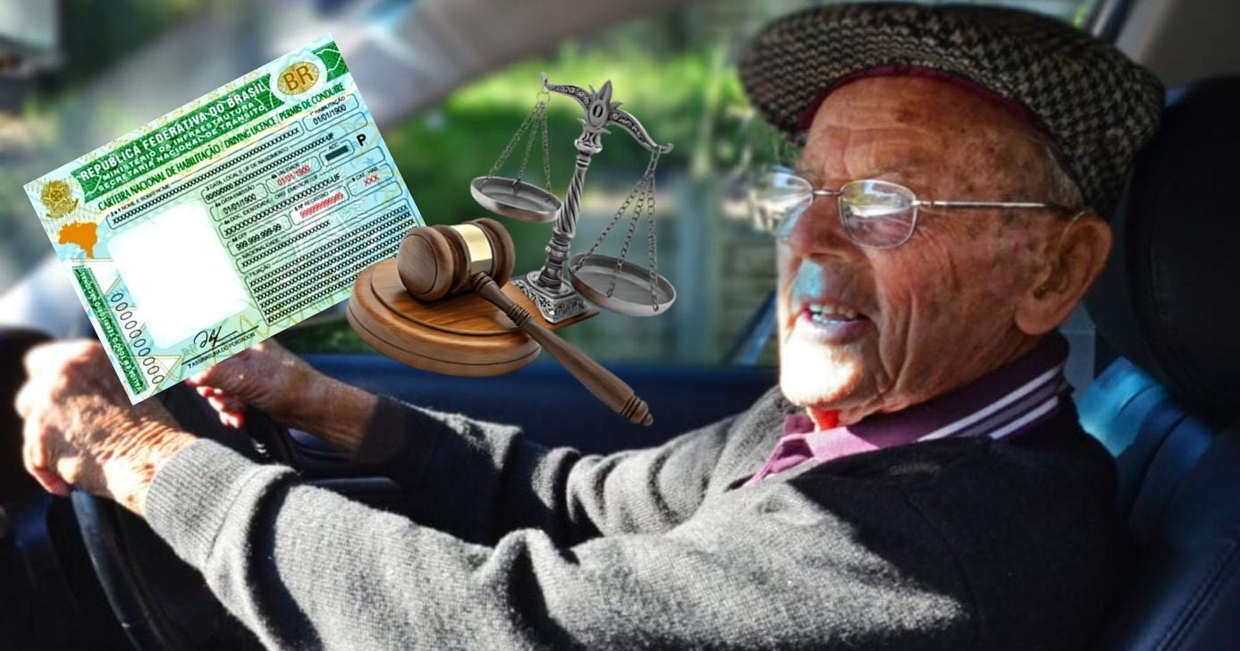 Mudanças nas regras da CNH atingem em cheio motoristas 70+ em 2025 e 2026 (Foto Reprodução/Montagem/TV Foco/Canva/Paola)