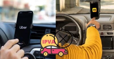 Tchau, IPVA: Lei Estadual de trânsito em vigor traz fim do imposto a milhares da Uber e 99 em 2026 (Foto Reprodução/Montagem/TV Foco/Canva/Paola)