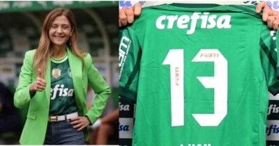 Leila Pereira define sobre contratação de zagueiro no Palmeiras para 2026 (Foto Reprodução/Montagem/TV Foco/Ettore Chiereguini/Gazeta de S.Paulo/Sergio Barzaghi/Gazeta Press)