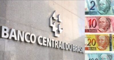 Banco Central e notas de Real (Fotos: Reproduções / Globo / G1)