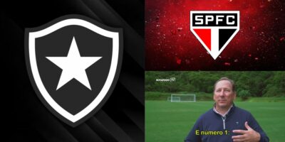 Foto - Montagem TV Foco/ Reprodução Youtube - Botafogo TV