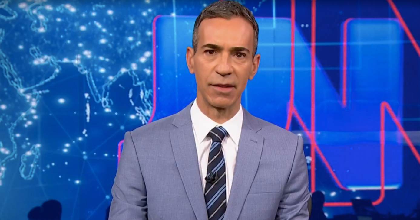 César Tralli no Jornal Nacional (Foto: Reprodução / Globo)