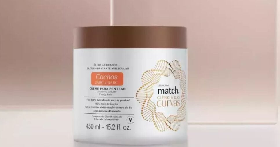 Creme Para Pentear Match Ciência das Curvas Cachos - Foto: Internet