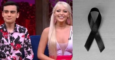 Dudu Camargo, Bárbara Jankavski Marquez e imagem de luto (Fotos: Reproduções / SBT / Canva)