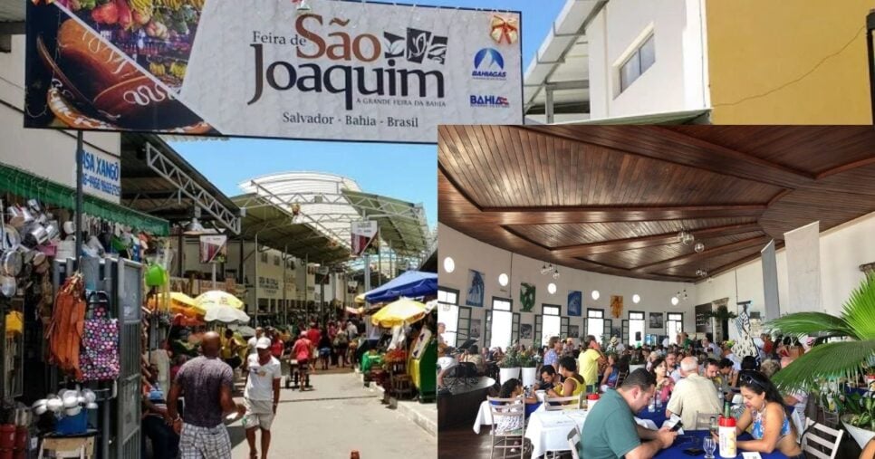 Feira de São Joaquim e Restaurante Maria de São Pedro (Foto Reprodução/Redes sociais/Guia Bahia)