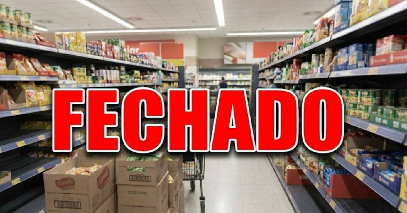 Ilustração Fim de supermercado amado abala Porto Alegre, RS