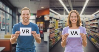 Ilustração homem segurando vale-refeição e mulher segurando vale-alimentação (Foto: Montagem TV Foco / GMN)