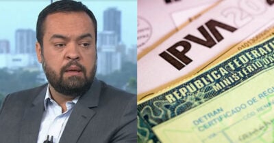 Cláudio Castro ciente dessa notícia sobre IPVA no RJ (Foto: TV Globo)