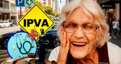 Descubra os benefícios que os idosos podem obter para aliviar as contas com IPVA, saúde e mais (Foto Reprodução/Montagem/TV Foco/Canva/GMN/Freepik)