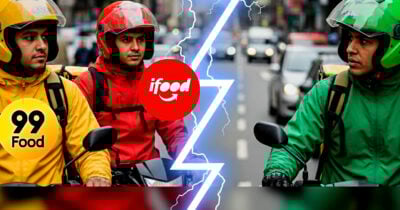 Ifood e 99 food tomam medidas para proteger os seus nichos em delivery contra a crescente de uma nova rival (Foto Reprodução/Montagem/Lennita/Tv Foco/Canva/GMN/Lennita)