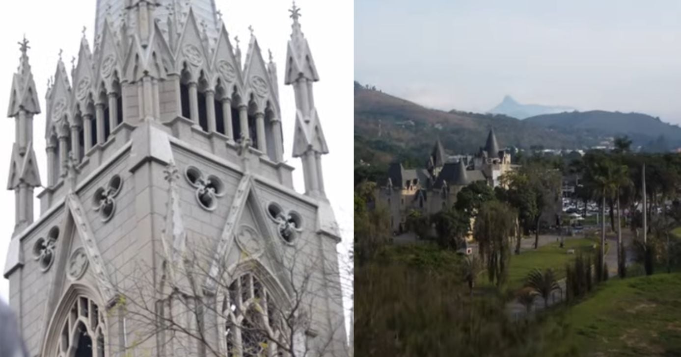 Igreja e cidade (Fotos: Reproduções / YouTube)