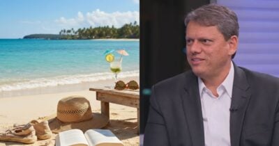 Ilustração feriado e Tarcísio de Freitas (Fotos: Montagem TV Foco / GMN / Globo)