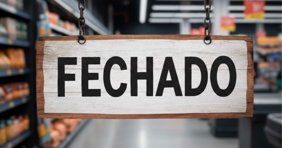 Ilustração supermercado fechado (Foto: Montagem TV Foco / GMN)