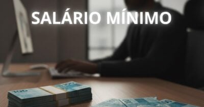 Ilustração trabalhador e salário mínimo (Foto: Montagem TV Foco / GMN)