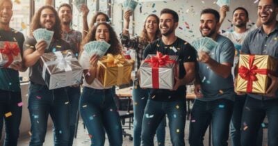 Ilustração trabalhadores com gratificações (Foto: Montagem TV Foco / GMN)