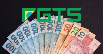 Ilustrações FGTS e notas de Real (Fotos: Reproduções/ Internet / Canva)