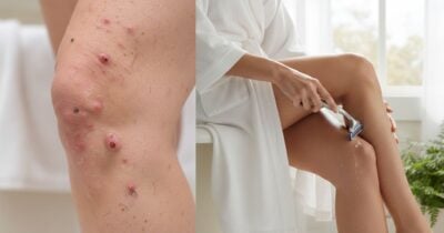 Ilustrações pelos encravados e mulher se depilando (Fotos: Montagem TV Foco / GMN)