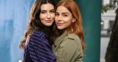Juquinha (Gabriela Medvedovski) e Lorena (Alanis Guillen) - Foto: Divulgação Globo