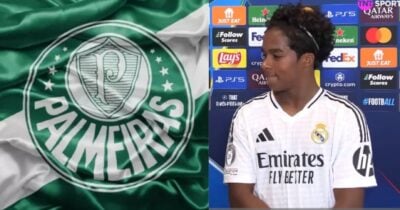 Logo do Palmeiras / Endrick - Fotos: Internet / YouTube