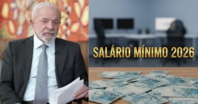 Luiz Inácio Lula da Silva e ilustração salário mínimo 2026 (Fotos: Reproduções / Globo / Montagem TV Foco / GMN)