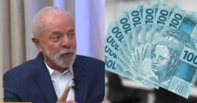 Luiz Inácio Lula da Silva e notas de cem reais (Fotos: Reproduções / Globo / GMN)