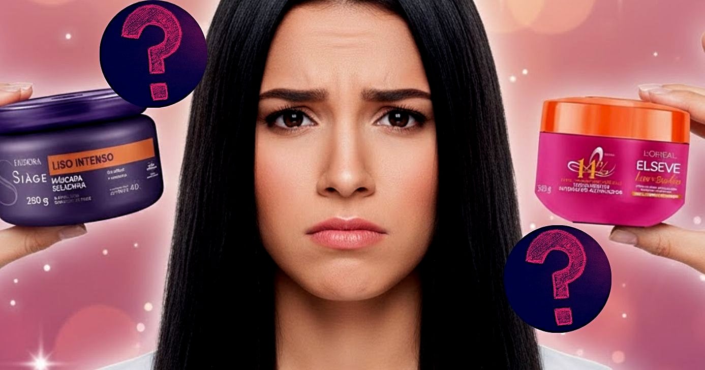 Saiba qual máscara é a melhor entre a Siáge, da Eudora e a Liso dos Sonhos, da Elseve (Foto Reprodução/Montagem/Lennita/TV Foco/GMN/Drogasil/Canva)