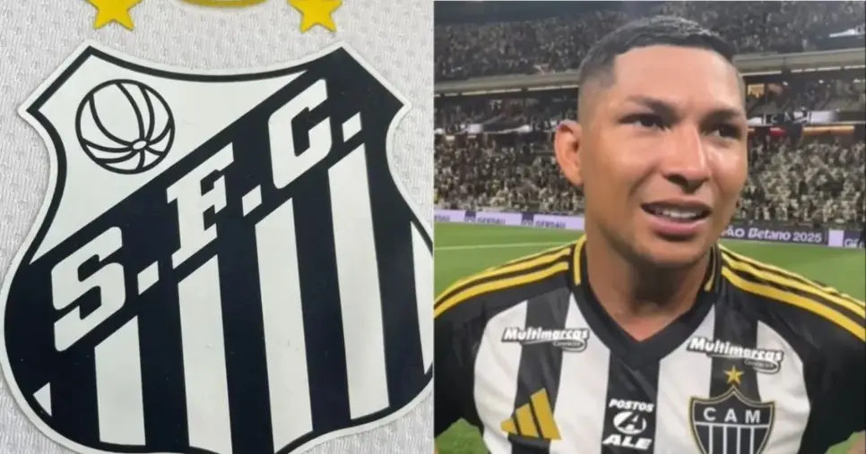 Santos não para e já prepara Rony como 1º reforço - Montagem/Instagram Santos não para e já prepara Rony como 1º reforço - Montagem/Instagram