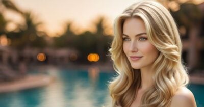 Mulher com o cabelo loiro (Foto: Montagem TV Foco / GMN)