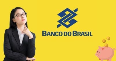 Mulher pensando, logo do Banco do Brasil e ilustração poupança (Fotos: Montagem TV Foco / Canva / Internet)