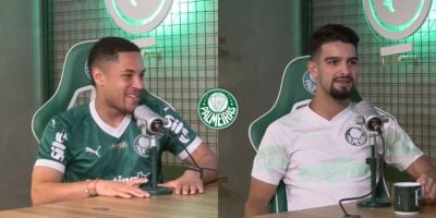 Foto - Montagem TV Foco/ Reprodução Youtube - TV Palmeiras