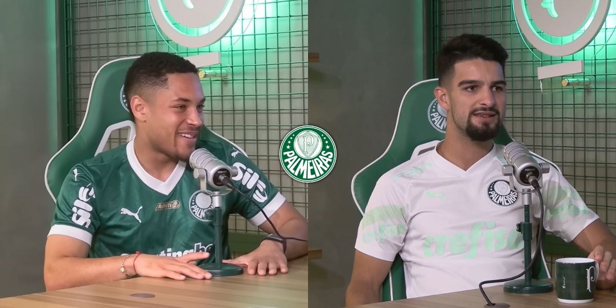 Foto - Montagem TV Foco/ Reprodução Youtube - TV Palmeiras