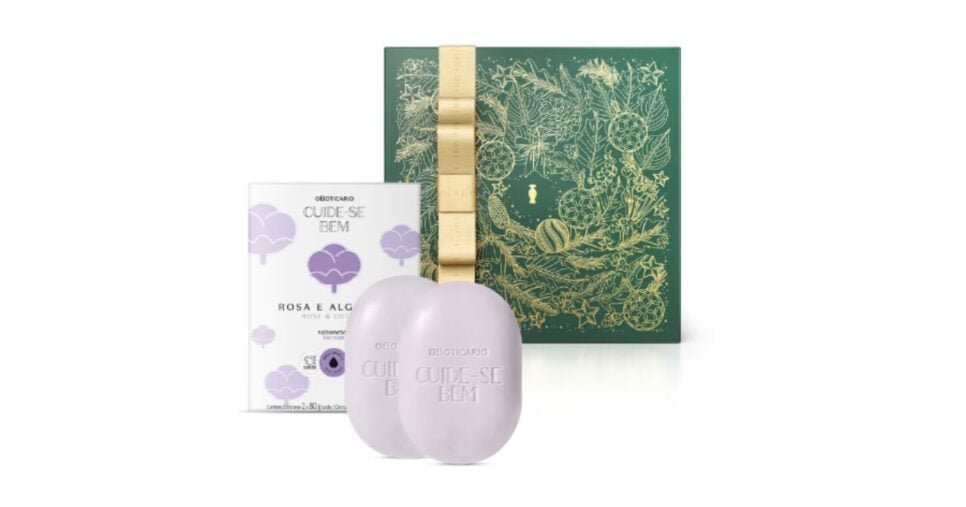 Presente Cuide-se Bem Rosa e Algodão (Foto: Boticário)