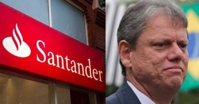 Santander fim de agência popular chega em SP na era Tarcísio (Foto: Montagem/TV Foco)